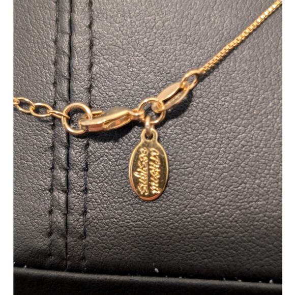 Athena Designs Initial 'C' 18k Gold Filled Box Chain 15.75"-17.5" Necklace NWOT - Picture 5 of 7